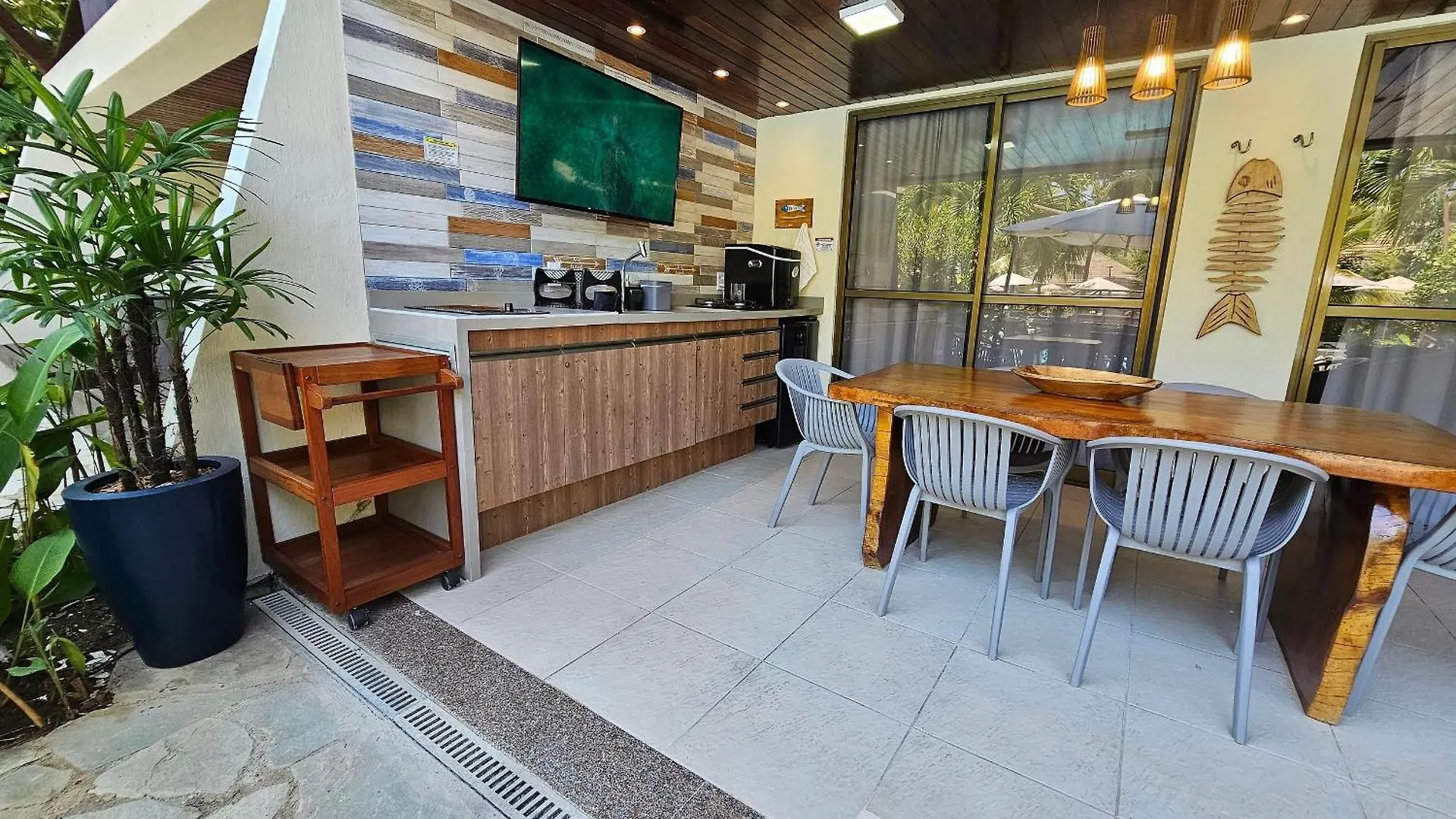 Flat Luxo Terreo Com Varanda Privativa No Nannai E Com Varanda Gourmet - Locarhouse Porto de Galinhas Apartment