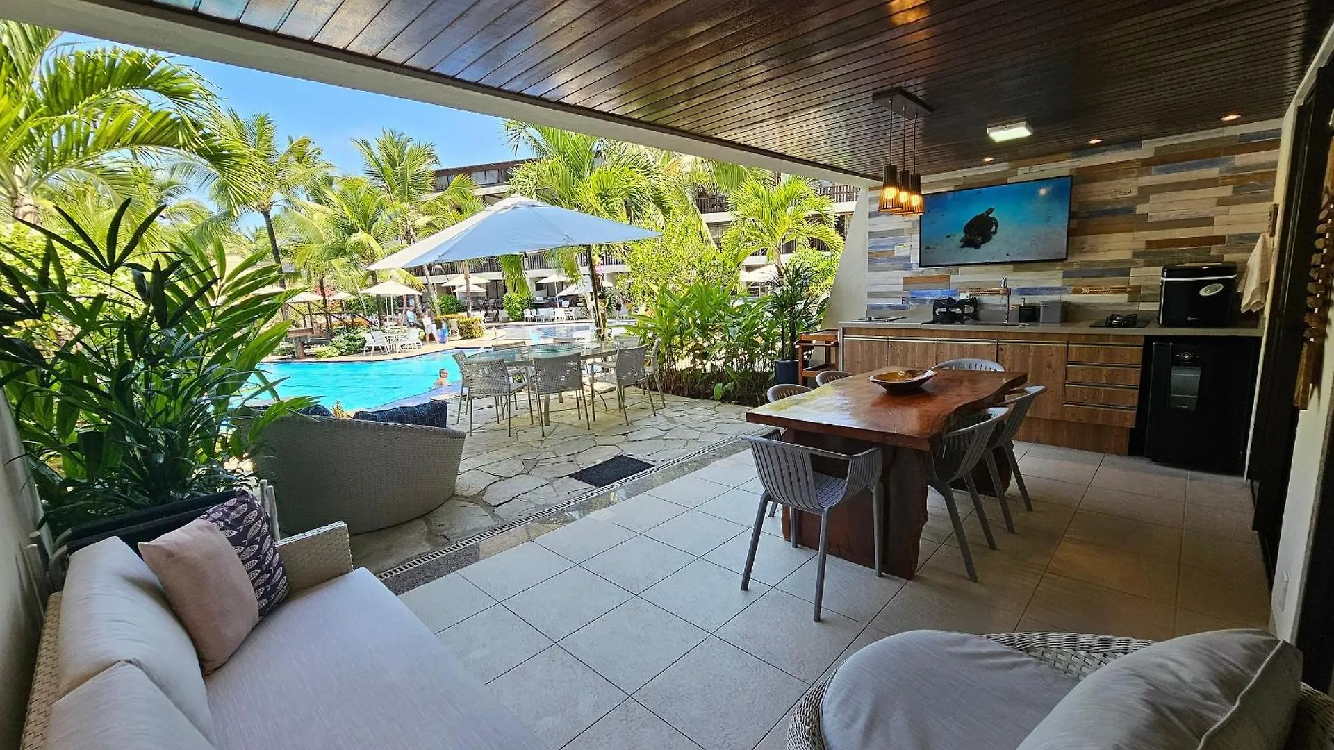 Flat Luxo Terreo Com Varanda Privativa No Nannai E Com Varanda Gourmet - Locarhouse Porto de Galinhas 0*,